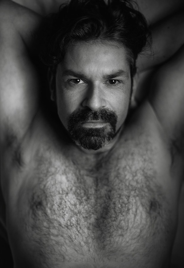 sensual portrait of a nude man