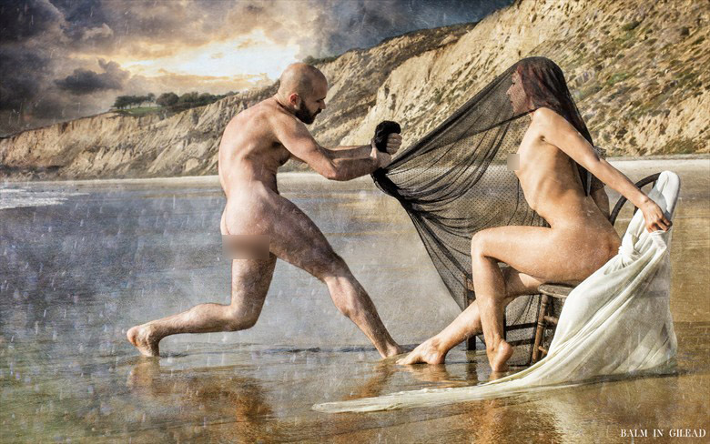 Push Me Pull Me, artwork with Photographers Balm in Gilead and Art Models Aaron and Kitty