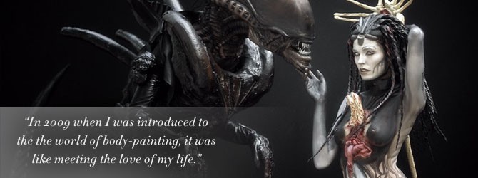 Andrea Peria, body painting photography, body art photography
